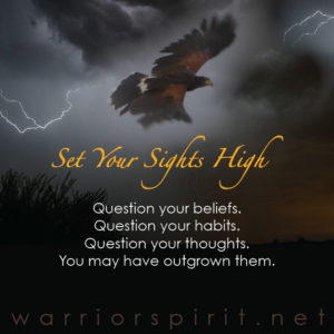Warrior Spirit meme, Set Your Sights High