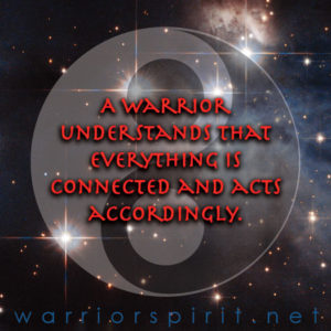 Warrior Spirit meme A warrior understands that everything is connected